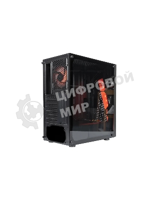 Компьютерный корпус ATX Eurocase A39 ARGb черный без БП закаленное стекло USB 3.0