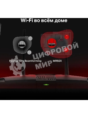 Двухдиапазонный Wi-Fi роутер Mercusys MR60X AX1500