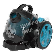 Пылесос Blackton Bt VC1802B черный/голубой, 350/1400 Вт, уборка сухая, пылесборник контейнер 2 л