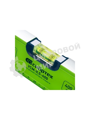 Уровень алюминиевый Сибртех УСМ-0,5-400, фрезерованный, 3 глазка, магнитный, 400 мм