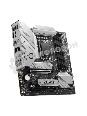 Материнская плата MSI B760M PROJECT ZERO,(Обратное подключение разъемов) LGA 1700, Intel B760, 4xDDR5, 4xSATA, 2xM.2, 1xPCIe 5.0 x16, 1xPCIe 4.0 x4, 1xPCIe x1, 1xHDMI, 1xDP, 3xUSB 3.2 Gen 2, 4xUSB 2.0, 1xUSB 3.2 Gen 2x2, 1x 2.5Gb LAN, 5x3.5 мм, 7.1, mATX