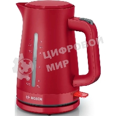Чайник электрический Bosch TWK3M124 1.7 л, темно-красный