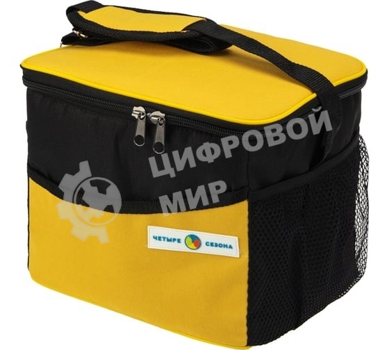 Сумка-холодильник ЧЕТЫРЕ СЕЗОНА 80-0282 объемом 10 л. (2 слоя утепления) с карманами
