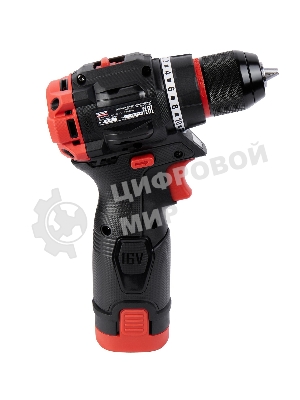 Дрель-шуруповерт Elitech CD 16L2, 16 В, 2 Ач, 55 Нм, бесщеточный