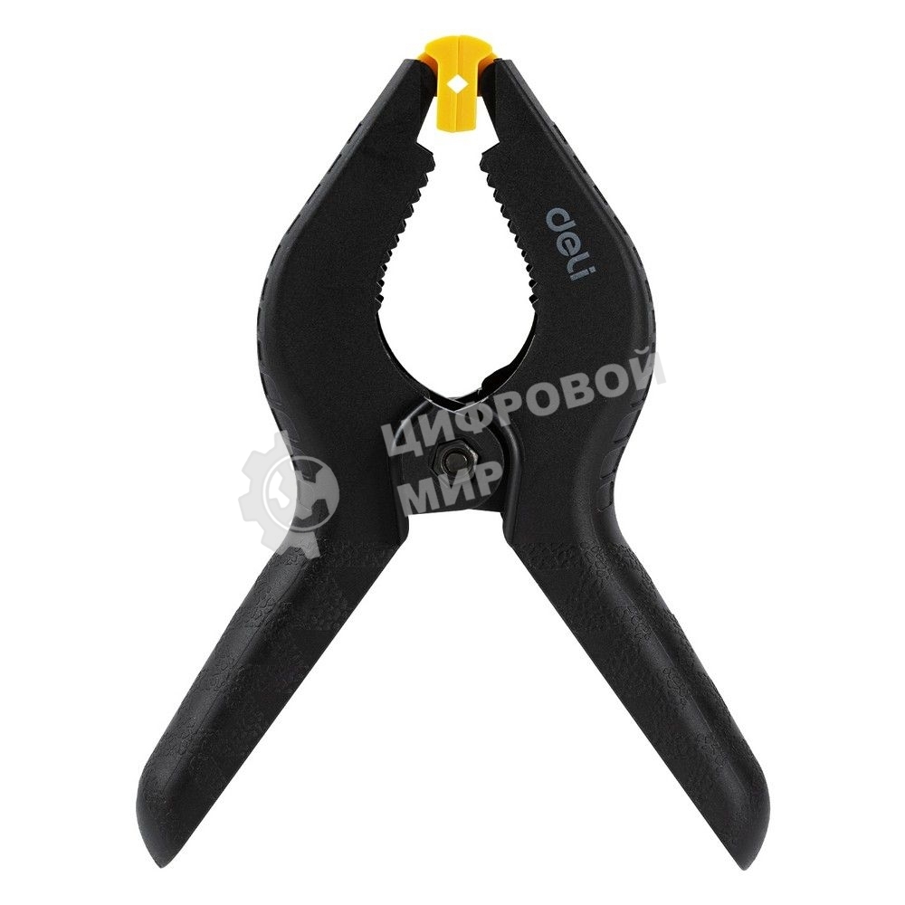 Струбцина-зажим пружинная Deli DL110006 длина 150мм, макс.диаметр зажима 50мм, макс.усилие зажима 140N