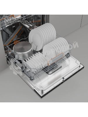 Посудомоечная машина встраиваемая Gorenje GV673B65 16 комплектов, 3 корзины, инверторный мотор, отсрочка старта, Wi-Fi управление, сенсорное управление, полный AquaStop, сенсор уровня воды, энергоэффективность А+++, уровень шума 42 дБ, белый