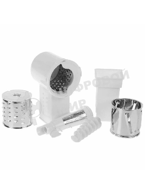 Мясорубка электрическая Ротор Альфа Р ЭМШ 35/250-3 белый, 1500 Вт, 0.58 кг/мин, реверс, защита от перегрузки, насадки - 4