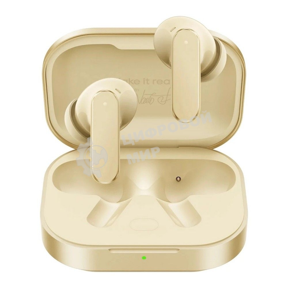 Наушники TWS Realme Buds Air 8 бежевый, внутриканальные, Bluetooth, активное шумоподавление, до 45 ч