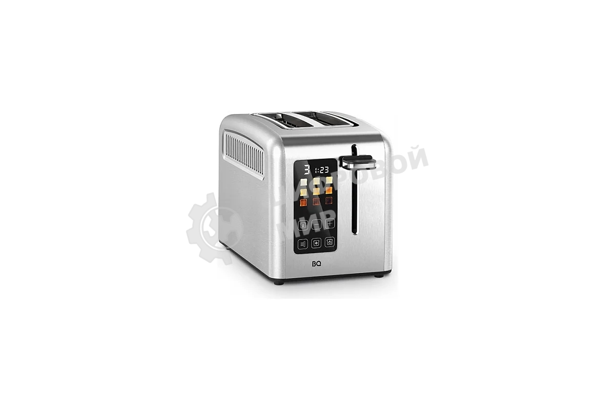 Тостер BQ T2002 Steel-Black, Мощность 950 Вт, 9 степеней поджаривания