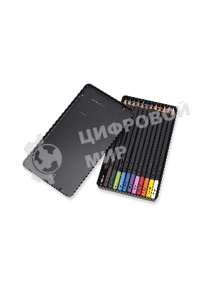 Карандаши цветные Moleskine WATERCOLOUR EW7P12COLA, акварельные, 12 цветов, металлическая коробка