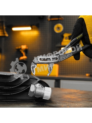 Клещи переставные Denzel обливные рукоятки, 240 мм