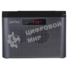 Радиоприемник цифровой PERFEO ТАЙГА FM+ 66-108МГц/ MP3/ встроенный аккум,USB/ серый (I70GR) PF_C4941