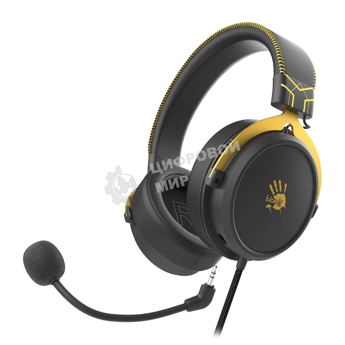 Гарнитура Bloody M590i Sports Lime жёлтый/чёрный, проводная