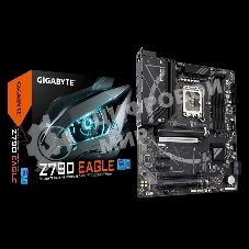 Материнская плата Gigabyte Z790 EAGLE, LGA 1700, Intel Z790, 4xDDR5, 4xSATA, 3xM.2, 1xPCIe 5.0 x16, 1xPCIe 4.0 x4, 1xPCIe 3.0 x1, 1xHDMI, 1xDP, 1x 2.5Gb LAN, 4xUSB-A 3.2 Gen 1, 1xUSB-A 3.2 Gen 2, 2xUSB-A 2.0, 1xUSB-C 3.2 Gen 2, 3x3.5 мм, 7.1, ATX