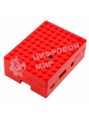 Корпус RA183 red для микрокомпьютера Raspberry Pi 3 ACD Red ABS Plastic Building Block case for Raspberry Pi 3