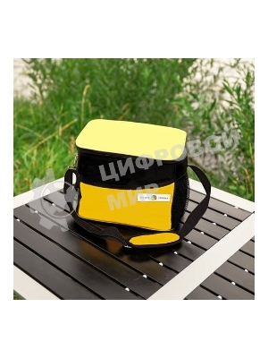 Сумка-холодильник ЧЕТЫРЕ СЕЗОНА 80-0282 объемом 10 л. (2 слоя утепления) с карманами