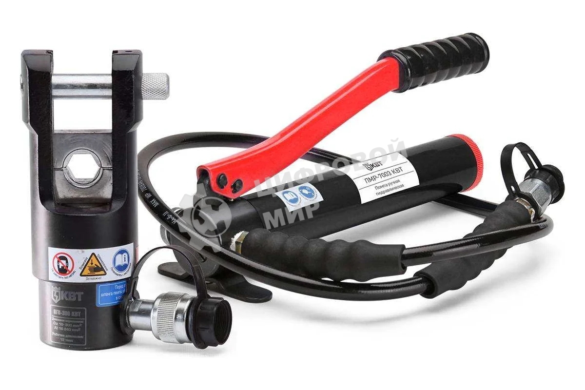 Пресс гидравлический помповый КВТ ПГП-300 (49625) 10-300 мм²