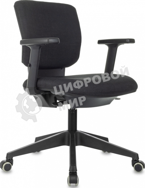 Кресло Бюрократ Dali черный, ткань