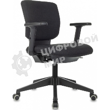 Кресло Бюрократ Dali черный, ткань