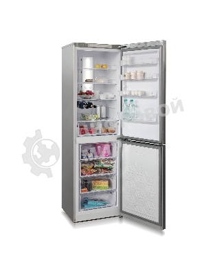 Холодильник Бирюса Б-C980NF серый металлопласт двухкамерный 240/130л морозилка снизу, No Frost