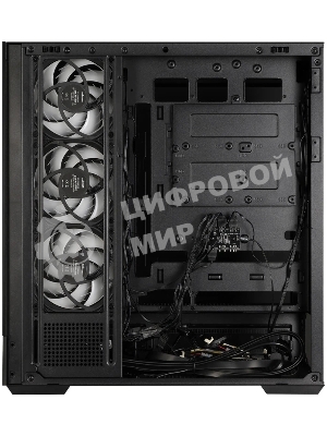 Компьютерный корпус ZALMAN P40 NAMU, ATX, черный, WINDOW, WOODEN ELEMENTS, 2xCombo(2.5” or 3.5”), 1xUSB TYPE-C, 2xUSB 3.0, SIDE 3x120мм ARGb, REAR 1x120мм ARGb