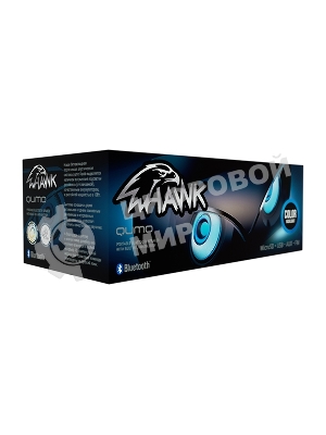 Колонка беспроводная QUMO Hawk BT5.0 10Вт FM MicroSD USB AUX подсветка 1500мА-ч