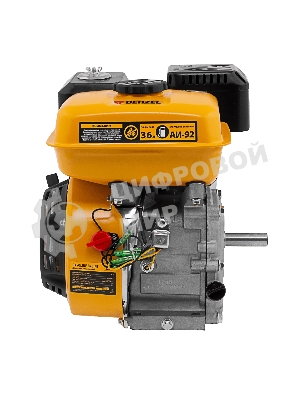 Двигатель бензиновый Denzel RX-17K, 7 л.с., 212 см3, горизонтальный вал шпонка 19 мм