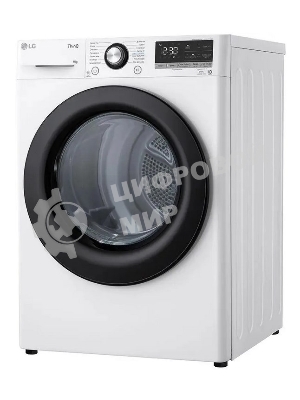 Сушильная машина LG DC90V3V6W белый, 9 кг, сушка - тепловой насос, программ - 14, 60 x 85 x 66 см