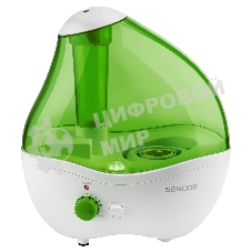 Увлажнитель воздуха Sencor SHF 921GR зеленый/белый, 20 м², 2.2 л