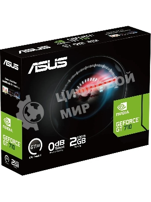 Видеокарта Asus PCI-E GT710-SL-2GD5-BRK-EVO NVIDIA GeForce GT 710 2Gb 64bit GDDR5 954/5012 DVIx1 HDMIx1 CRTx1 HDCP Ret low profile