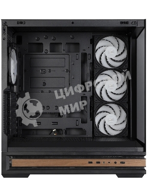 Компьютерный корпус ZALMAN P40 NAMU, ATX, черный, WINDOW, WOODEN ELEMENTS, 2xCombo(2.5” or 3.5”), 1xUSB TYPE-C, 2xUSB 3.0, SIDE 3x120мм ARGb, REAR 1x120мм ARGb
