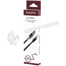 Кабель Maxvi MC-01F black USB-A - microUSB, 2A Плоский кабель, ток макс. нагрузки 2А, макс. напряжение 5V; стандарт USB 2.0; длина 1м, материал PVC, черный