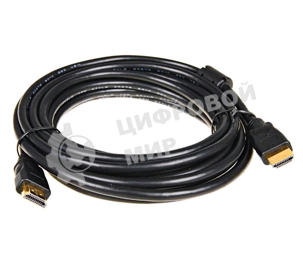 Кабель HDMI/DVI 5bites APC-014-150 HDMI M/HDMI M V1.4b, высокоскоростной, ethernet+3D, зол.разъемы, ферр.кольца, 15м.