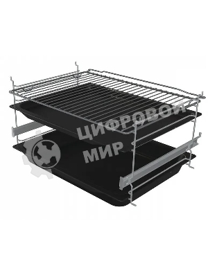 Плита комбинированная Gorenje GKS6C72XF серебристый, конфорок 4 газовых, духовка 71 л, 60 см x 85 см x 60 см