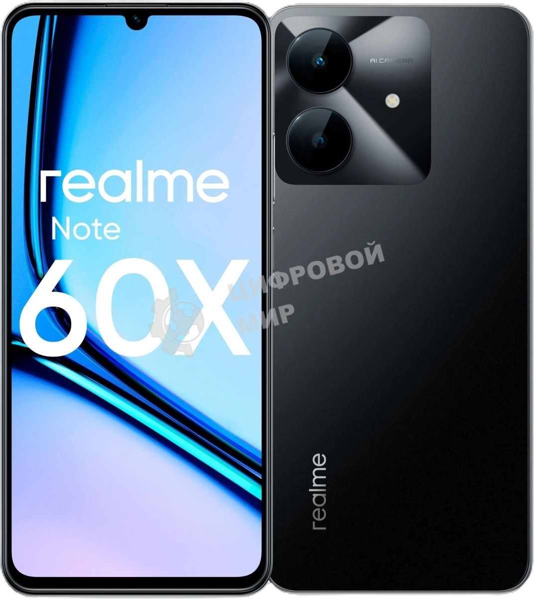 Смартфон Realme Note 60х, 4/128Gb, черный