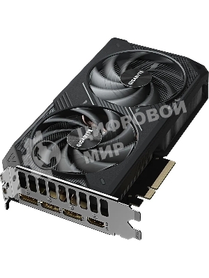 Видеокарта Gigabyte GeForce RTX 5060 Ti Windforce OC, NVIDIA RTX 5060 Ti, 8 ГБ GDDR7, 128 бит, PCI-e 5.0, 1xHDMI, 3xDP, 2587 МГц