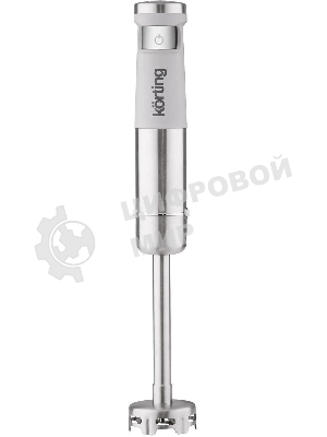 Погружной блендер Korting KHB 0313 W, беспроводной, мощность 150 Вт, кнопочное управление, 3 насадки (блендер, измельчитель, миксер), 5 скоростей, объем чаши 500 мл, защита двигателя от перегрева/перегрузки, цвет белый