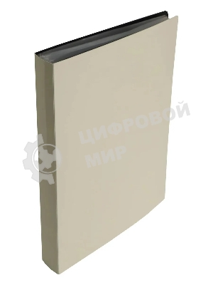 Папка с 80 прозрачными вкладками Бюрократ DeLuxe DLVBOX80MILK A4, пластик, 0.7мм, молочный в коробе