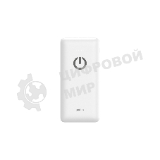Портативный аккумулятор Powerbank Perfeo ABSOLUTE 10000mah In Micro usb,USB/Out USB,Micro usb,Type-C,Lightning, 2.1А/белый (PF_B4879)