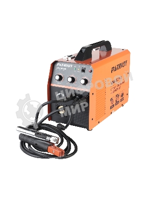 Полуавтомат сварочный инверторный PATRIOT WMA 205MQ MIG/MAG/MMA, полуавтоматическая сварка в среде газа (MIG/MAG) стальной и флюсовой проволокой 0.6/0.8 мм, сварка электродом (MMA) до 4мм, сварочный ток в режиме MIG: 40-200А; сварочный ток в режиме MMA: 40-200А; ПВ при макс. токе: 60%