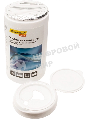 Салфетки Silwerhof DAILY для компьютеров и оргтехники туба 100 шт влажных