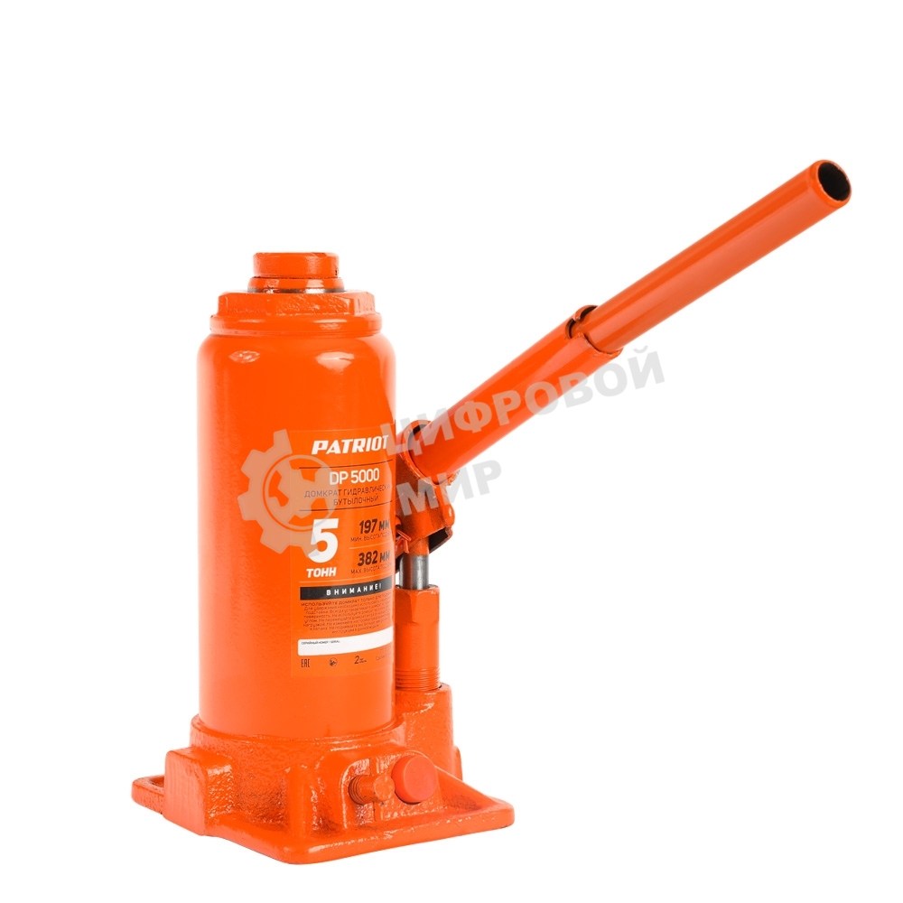 Домкрат бутылочный PATRIOT DB 5000 5T