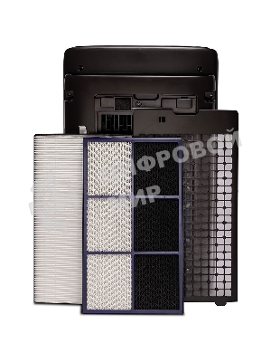 Климатический комплекс Sharp KIN41RH черный, 28 м², 2.7 л, HEPA-фильтр, угольный фильтр, ионизация Plasmacluster, гигростат