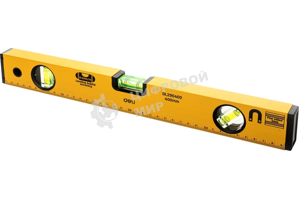 Строительный уровень Deli DL290400 400мм Алюминиевый сплав.