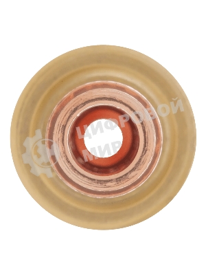 Держатель цанги Denzel с газовой линзой для электрода 2,4 мм, 2 шт