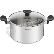 Кастрюля Tefal Primary E3084674 5.2 л. d=24 см (с крышкой) стальной (2100120958)