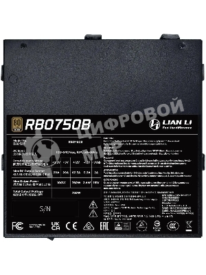 Блок питания Lian-Li ATX 750W BX0750B Gen.5 80+ bronze (20+4pin) APFC 120мм fan 12xSATA RTL