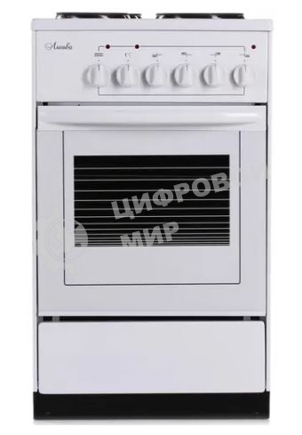 Плита электрическая Лысьва ЭП 401 СТ белый, конфорок 4 электрических, духовка 57 л, 50 см x 84 см x 60 см