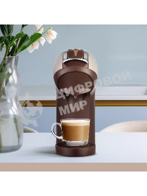 Кофеварка капсульная Kitfort КТ-7448 коричневый/бежевый, исп. кофе - капсулы/молотый, 1 л, 1400 Вт, 19 Бар.