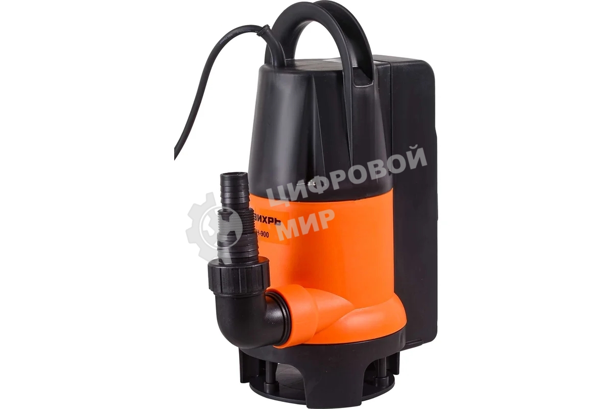 Дренажный насос Вихрь ДН-900 68/2/3900 вт, глуб-8 м, max-15,5 м/час, частицы-35 мм